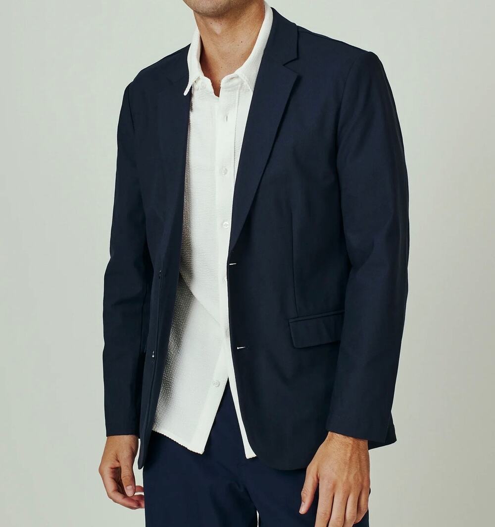 7 Diamonds Men’s Infinity Stretch Blazer Navy Blue XXL